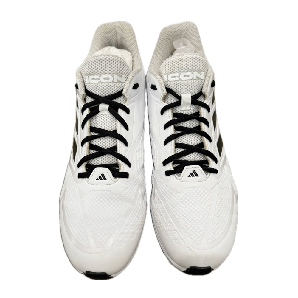 👟⚾️ ADIDAS Icon 7 TPU Baseball Cleats | Cloud White Black | New Insoles Men’s 11